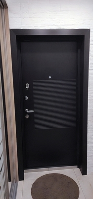Фото двери с черными доборами