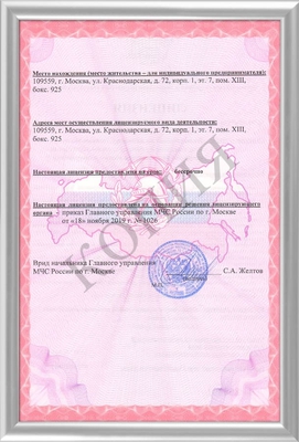 Лицензия на осуществление монтажных работ лист 2