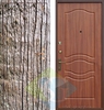 Дверь порошковое напыление с лаком с фотопленкой и МДФ (10 мм)
