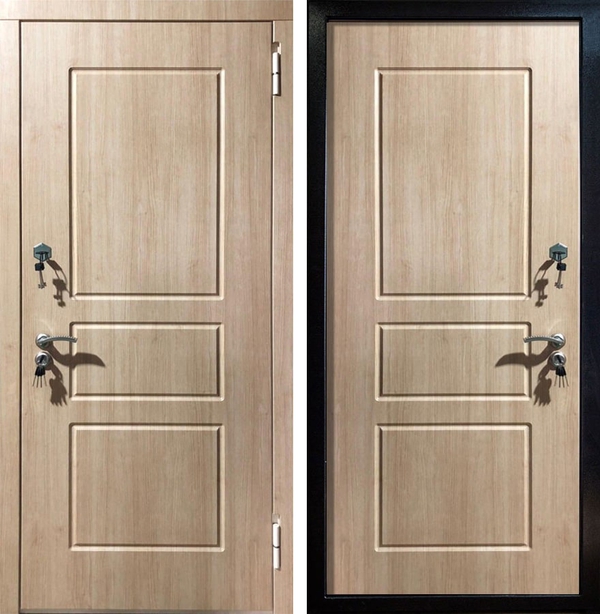 Дверь МДФ ПВХ (беленый дуб) с двух сторон Дверь МДФ ПВХ (беленый дуб) с двух сторон