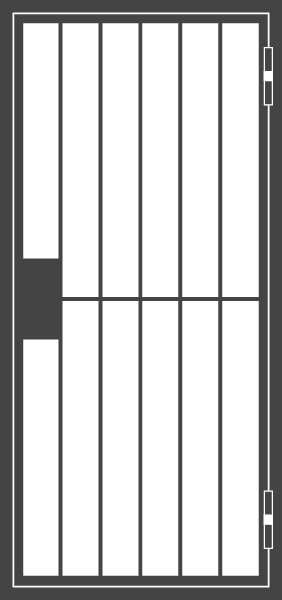 Металлическая решетчатая дверь 01 Металлическая решетчатая дверь 01