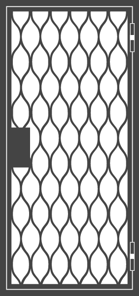 Металлическая решетчатая дверь 10 Металлическая решетчатая дверь 10