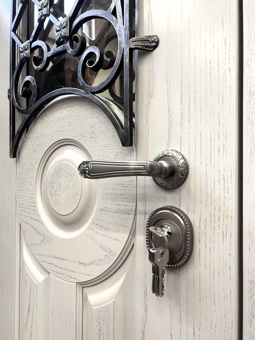 Ручка и броненакладка Ручка и броненакладка