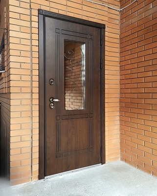 Уличная дверь с ковкой Уличная дверь с ковкой