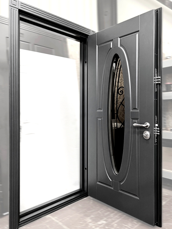 Входная дверь с окрашенным МДФ Входная дверь с окрашенным МДФ