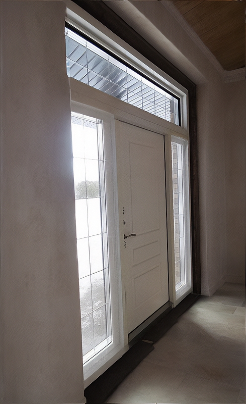 Входная группа с металлобагетом и МДФ