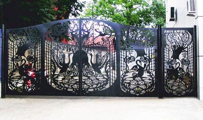 Забор с лазерной резкой