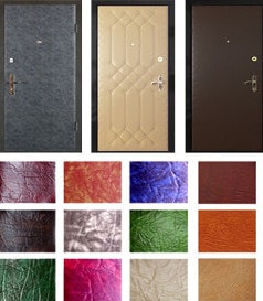 Отделка двери